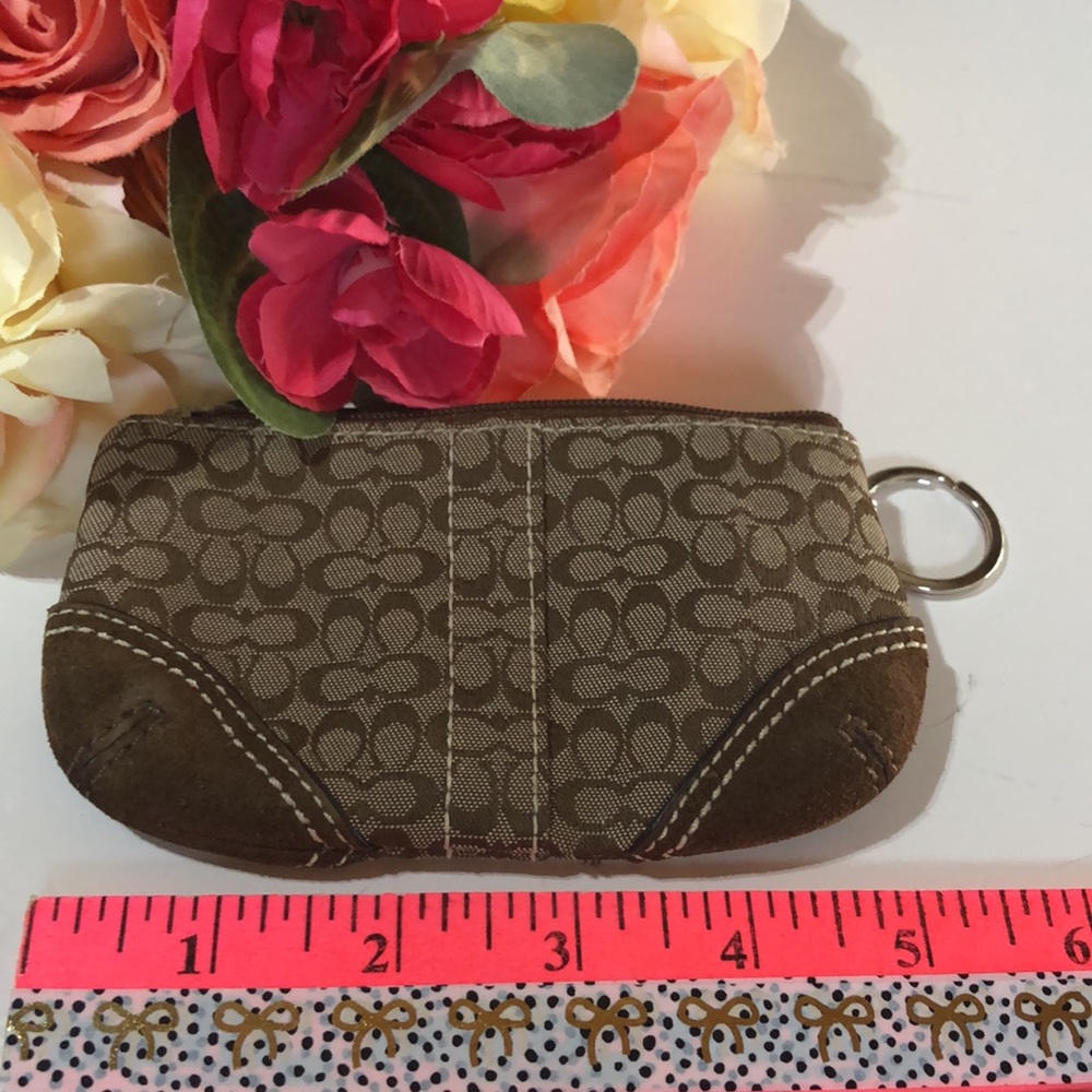 Coach Soho Mini Signature Small coin purse coach brown change purse 2000s - Picture 13 of 16